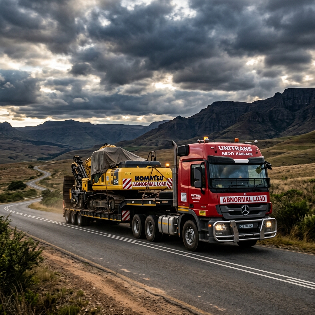 Heavy Haulage Lowbed DRJ Van Vuuren Vervoer